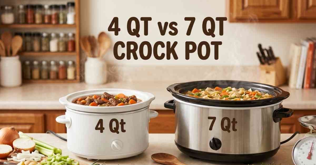 4 Qt vs 7 Qt Crock Pot Which Size Actually Wins