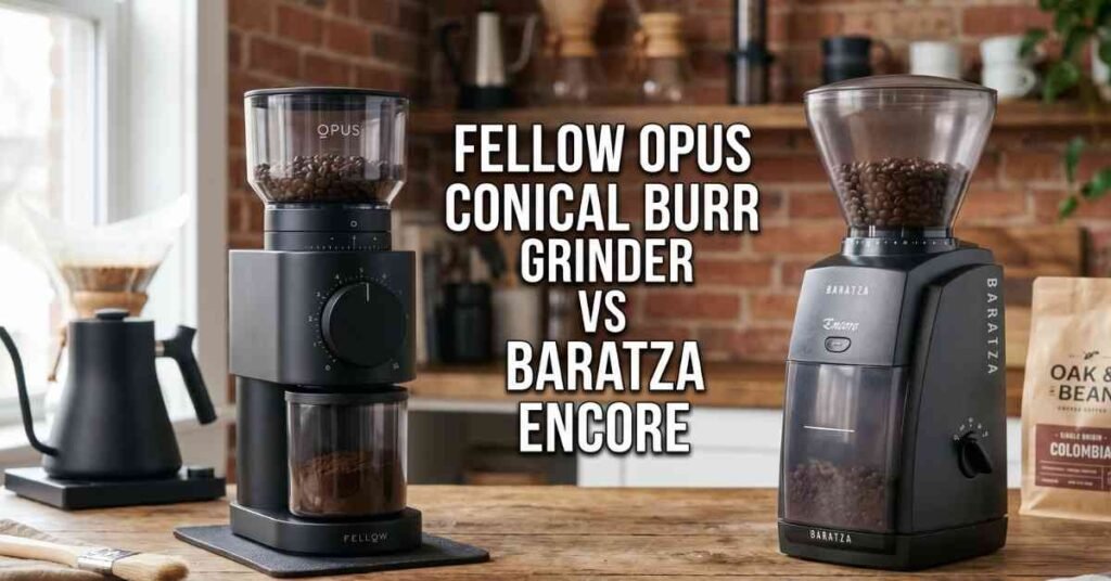 Fellow Opus Conical Burr Grinder vs Baratza Encore: My Take