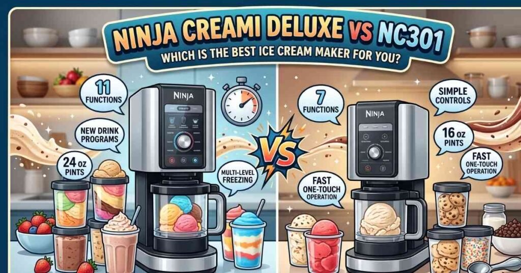 Ninja Creami Deluxe Vs Nc301