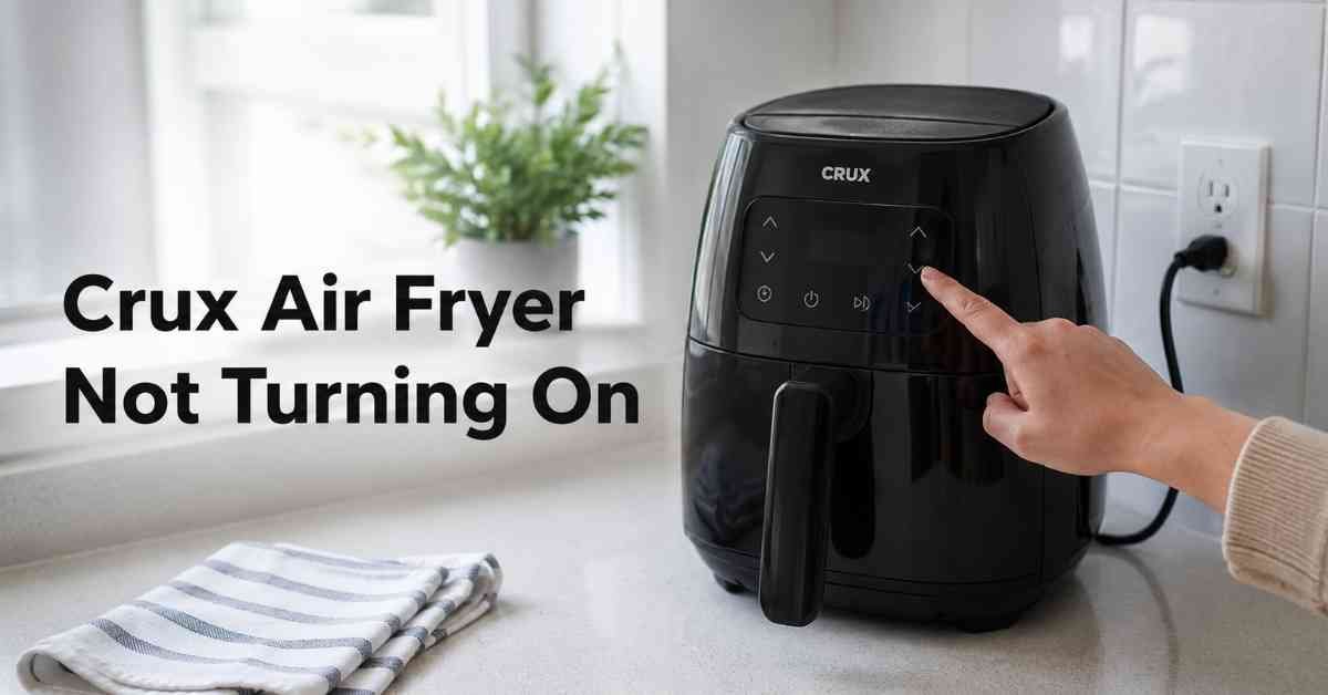 Crux Air Fryer Not Turning On Quick & Proven Fixes