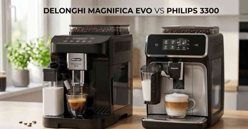 Delonghi Magnifica Evo vs Philips 3300