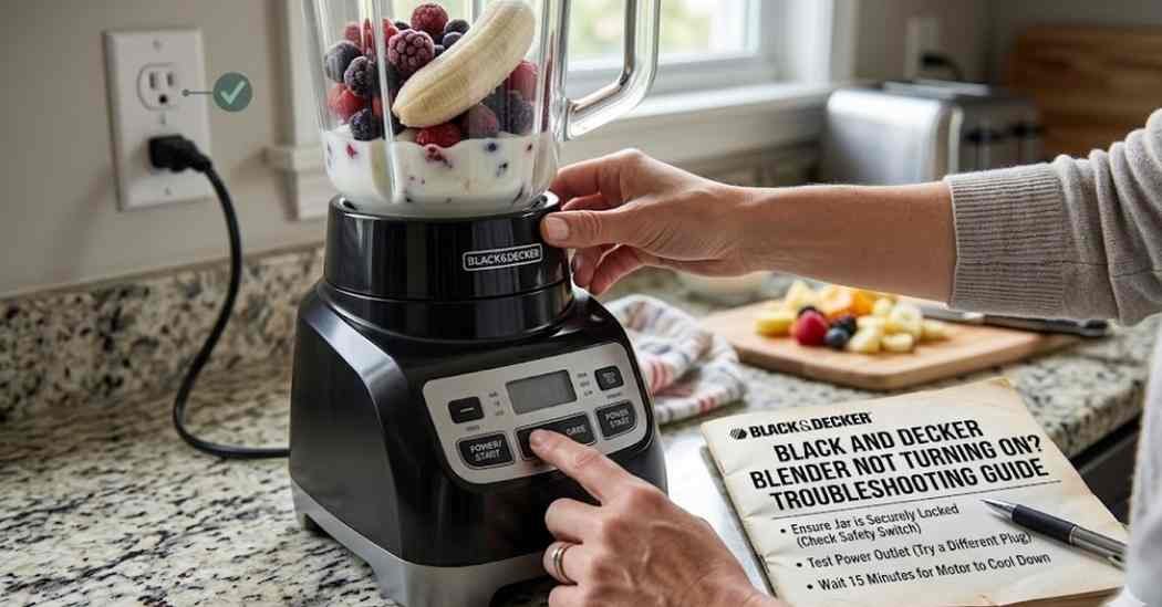 Black and Decker Blender Not Turning On