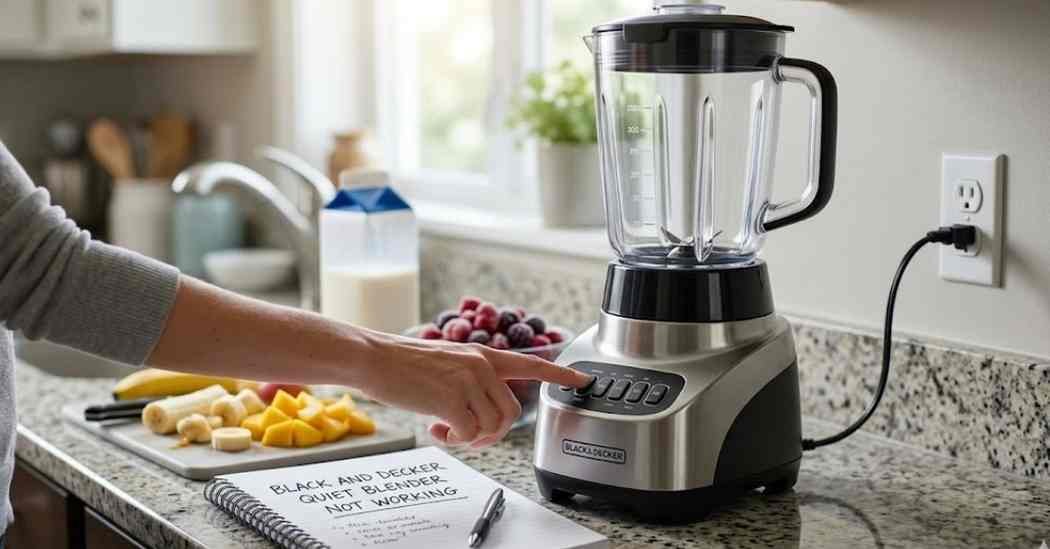 Black And Decker Quiet Blender Not Working