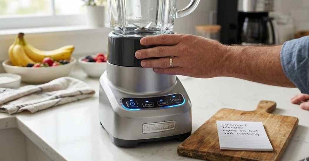 Cuisinart Blender Lights On But Not Working