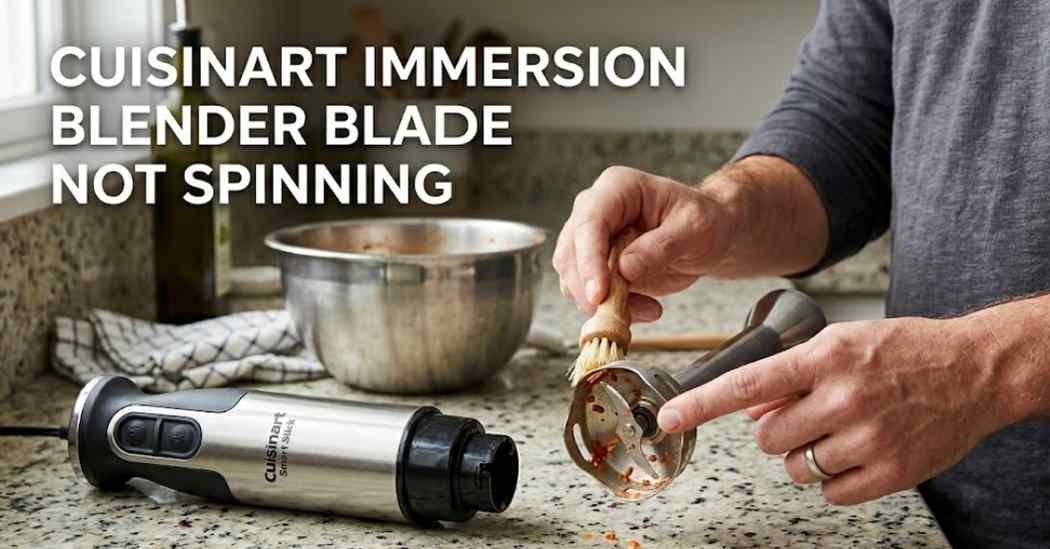 Cuisinart Immersion Blender Blade Not Spinning