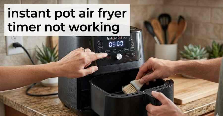 instant pot air fryer timer not working