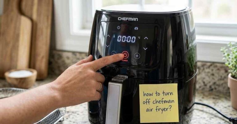 How To Turn Off Chefman Air Fryer