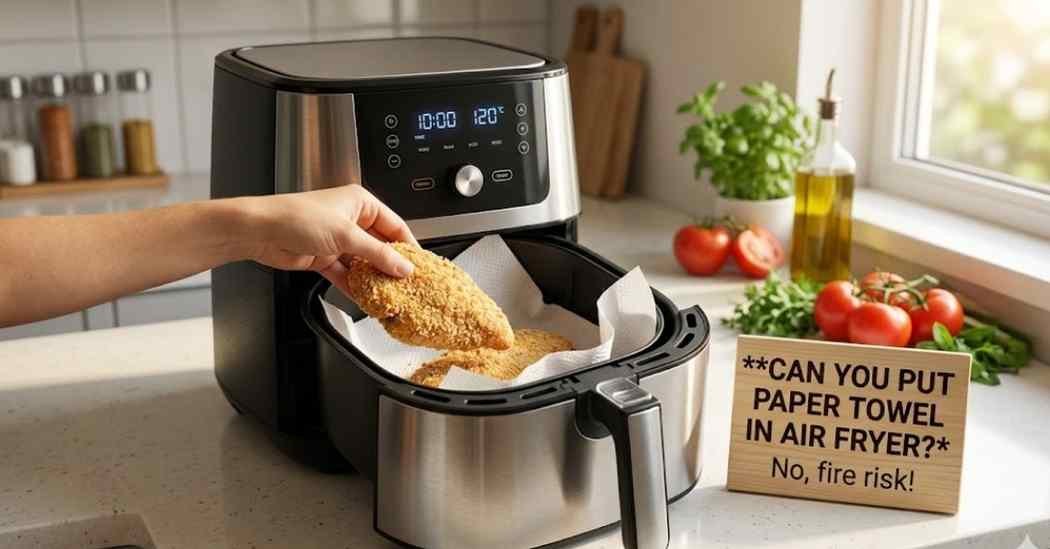 Can You Put Paper Towel In Air Fryer