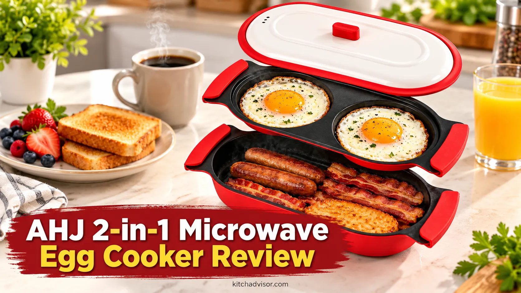 AHJ 2-in-1 Microwave Egg Cooker Review