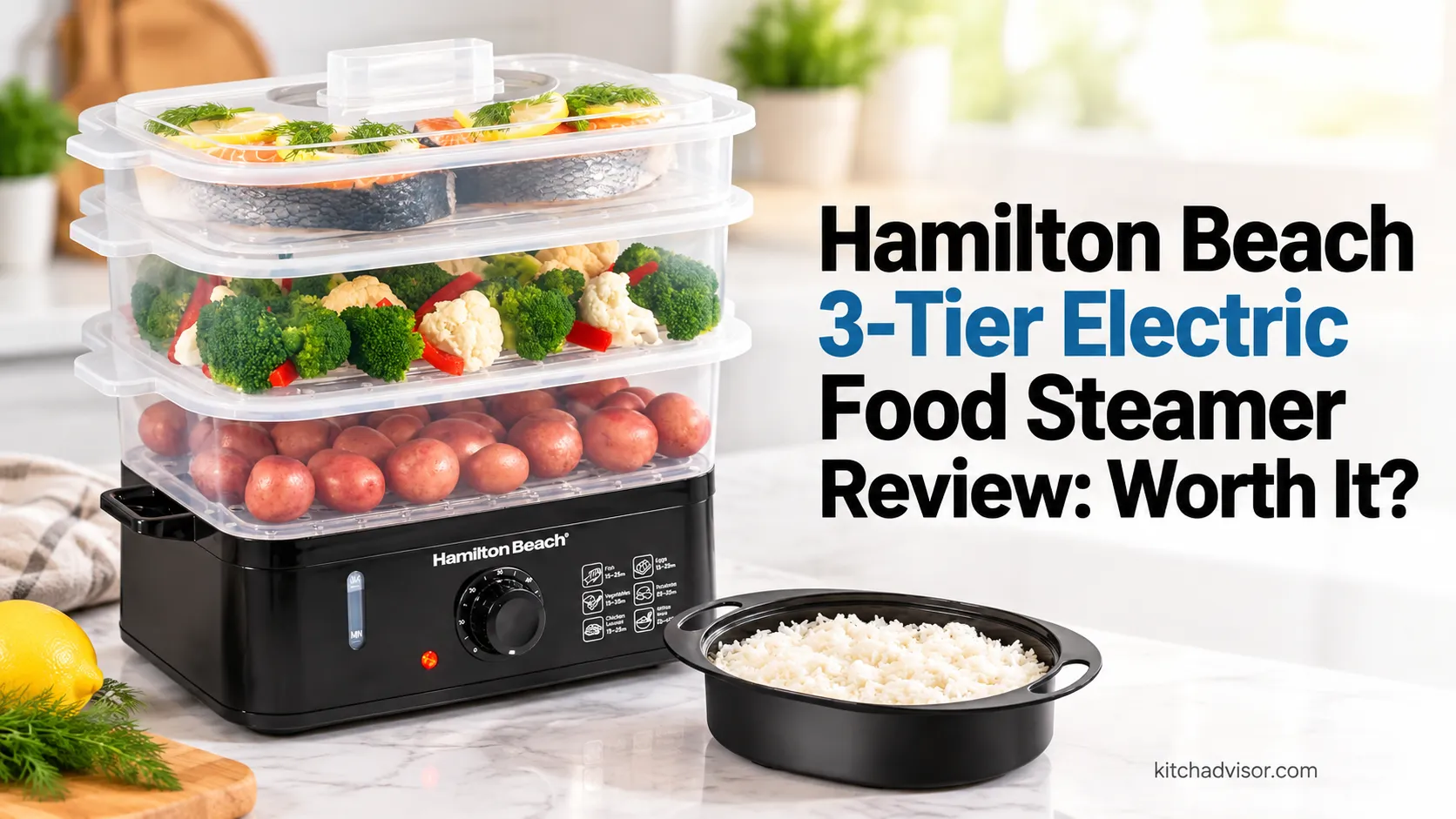 Hamilton Beach 3-Tier Electric Food Steamer review