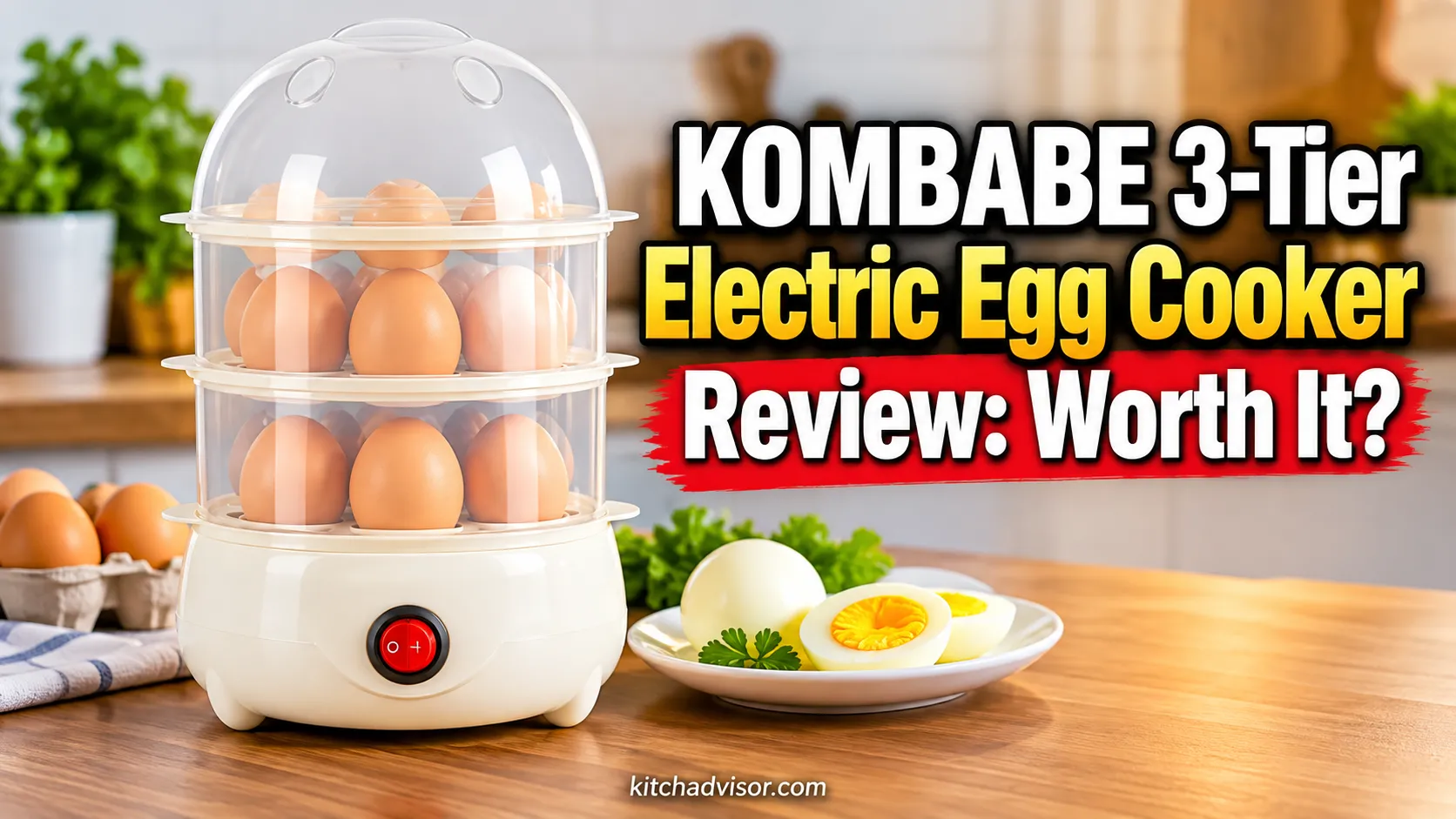 KOMBABE 3-Tier Electric Egg Cooker Review